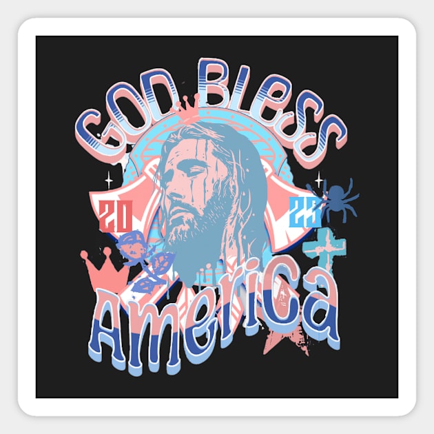 God bless america Magnet by Art_dorabox